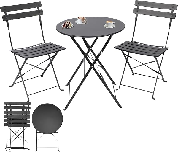 Albatros Ensemble de bistrot pliable pour extérieur