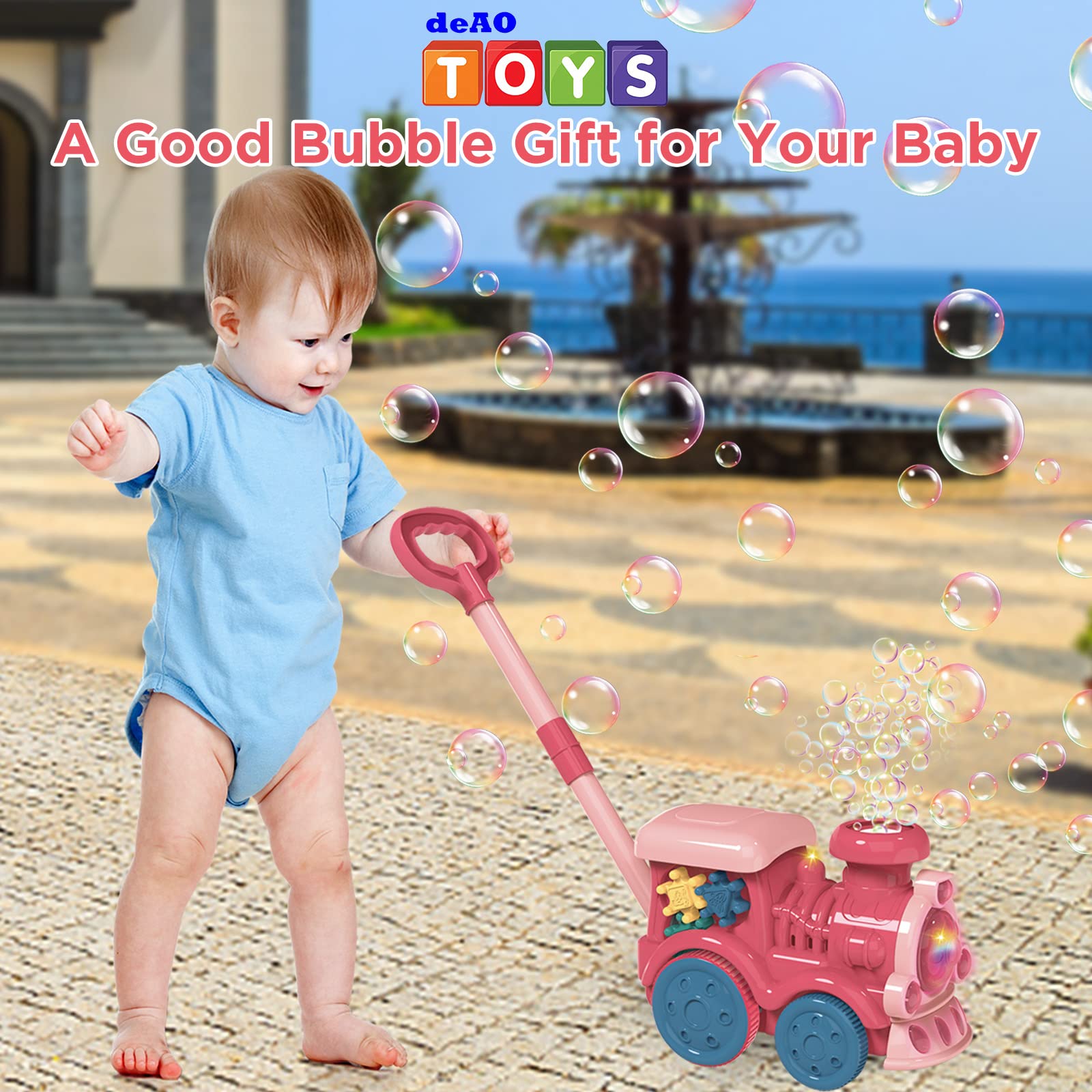 DeAO Machine à Bulles pour Enfants Princesse Souffleur de Bulles pour