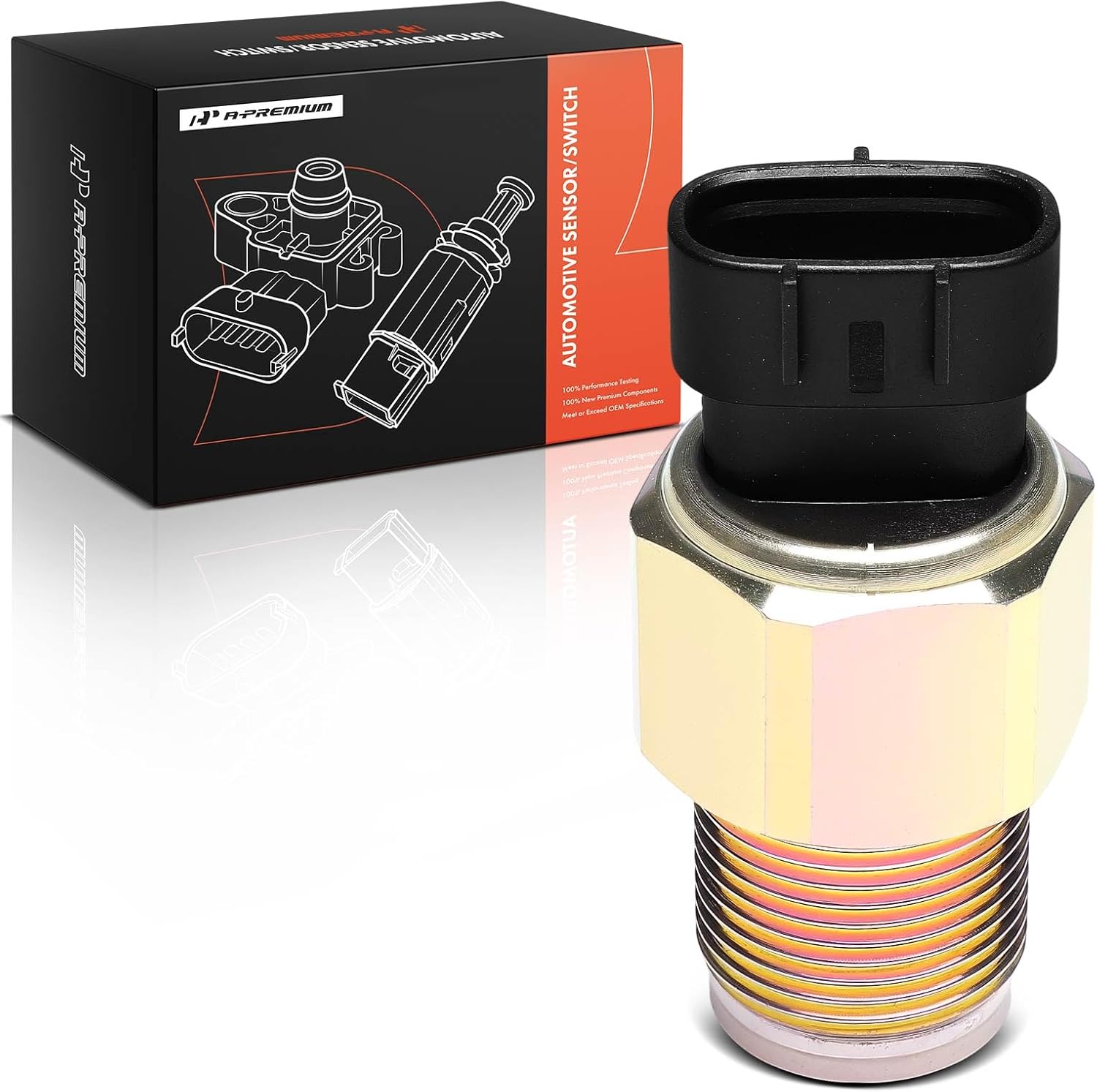 A-Premium Fuel Rail Pressure Sensor [3 Pins] Compatible with Hyundai Kia D4DD County HD78 HD72