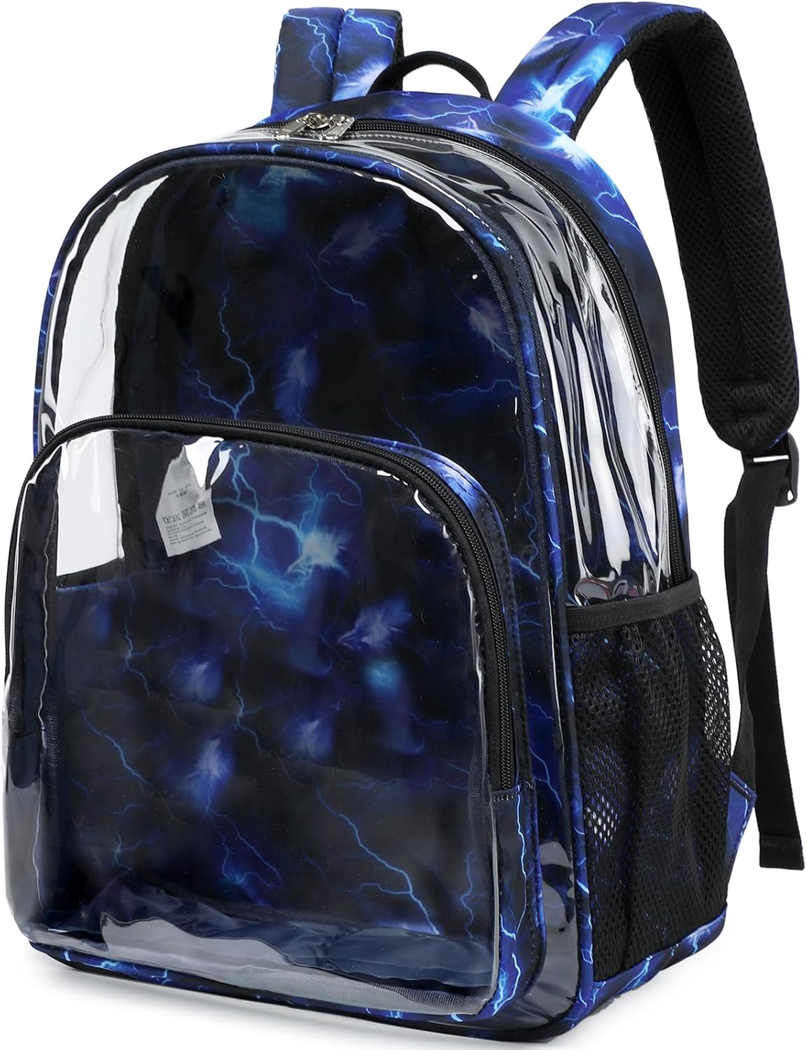 Meisohua Clear Backpack for School Lightning Clear Backpack for Kids Teens Heavy Duty Clear Bookbag Transparent See Through Backpack for Boys College Sports Travel Security Check