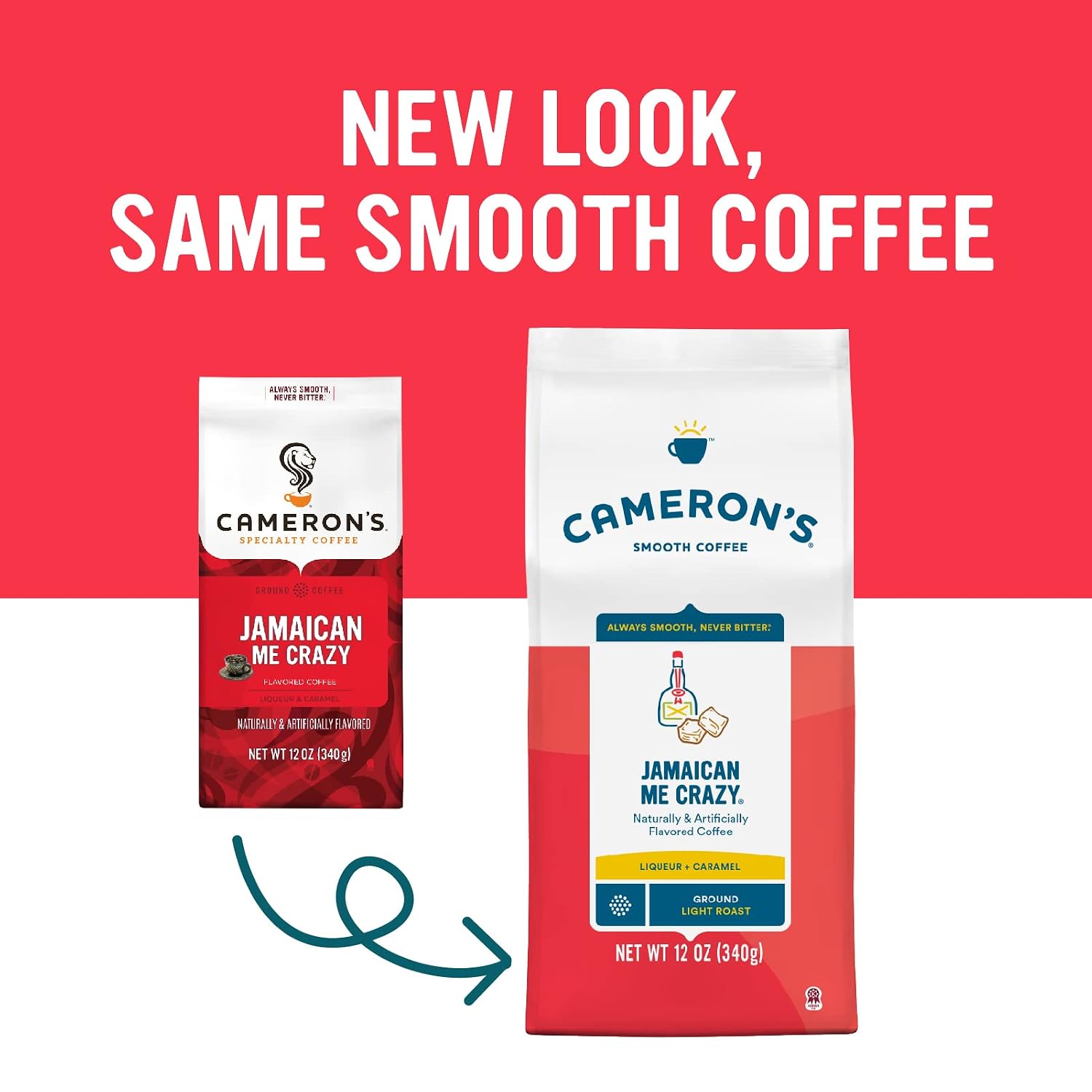 Cameron's Coffee Roasted Ground Coffee Bag, Flavored, Jamaican Me Crazy, 12 Ounce image 2