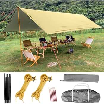 Amazon.com : Tent Sun Shade Waterproof Camping Tarp for
