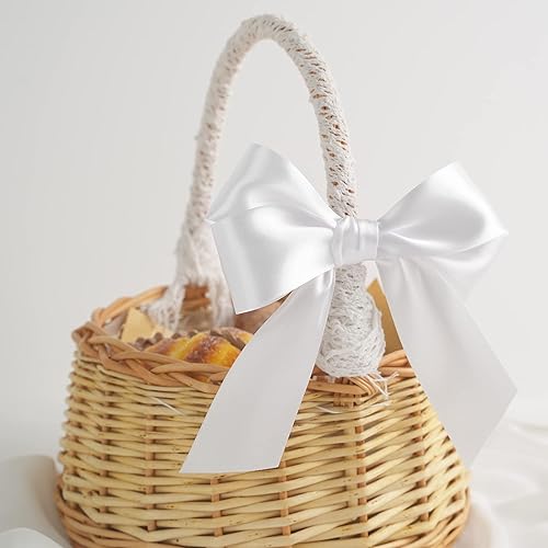 Vista 619 de MEEDEE Orange Satin Ribbon - 1.5 inch Double Faced Satin Ribbon, 50 Yards - Neon Tangerine - For Christmas, Thanksgiving, Halloween, Weddings