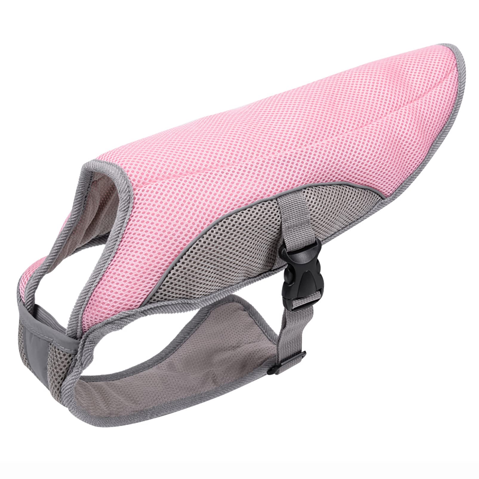 CUTTE Kühlweste für Hunde, Atmungsaktiv Leicht für Sommer-Hundebekleidung Mesh-Eisweste Zum Gehen, Laufen mit Hoher Sichtbarkeit,Pink,M