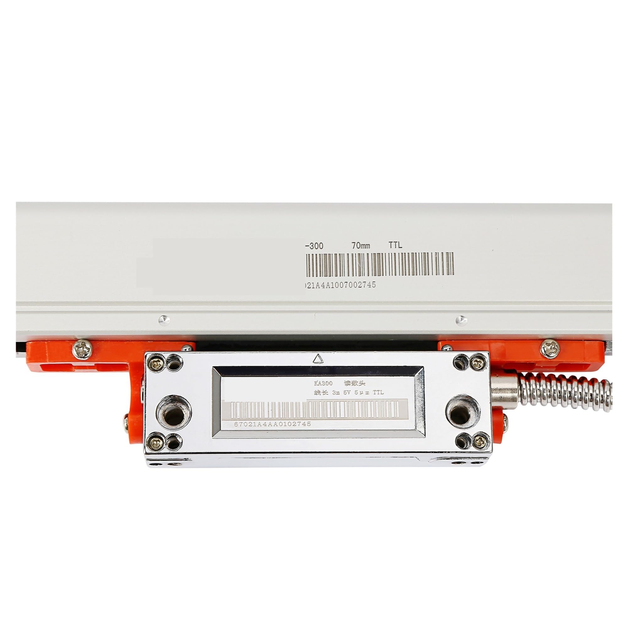 KA-300 DRO Lineare Glaswaage 70 mm 120 mm 170 mm 220 mm 270 mm 0,005 mm Optisches Gitterlineal Encoderlinie for Drehmaschine(KA300-5um-70mm)