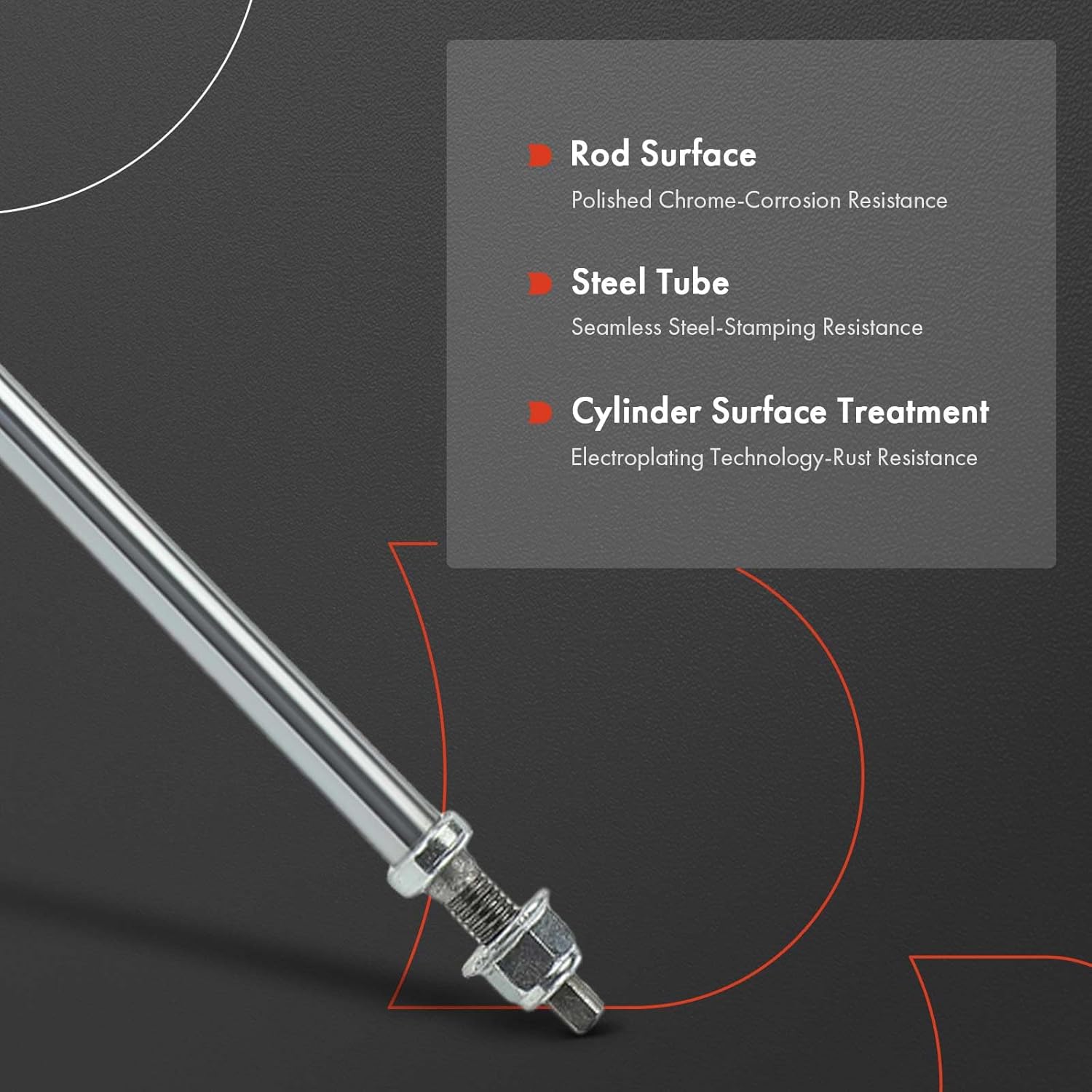 A-Premium Rear Suspension Shock Absorber Compatible with Ford Explorer 2020 2021 2022, AWD, 2-PC Set