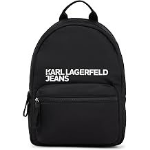 KARL LAGERFELD JEANS Men's Essential Nylon Backpack, Black, One size