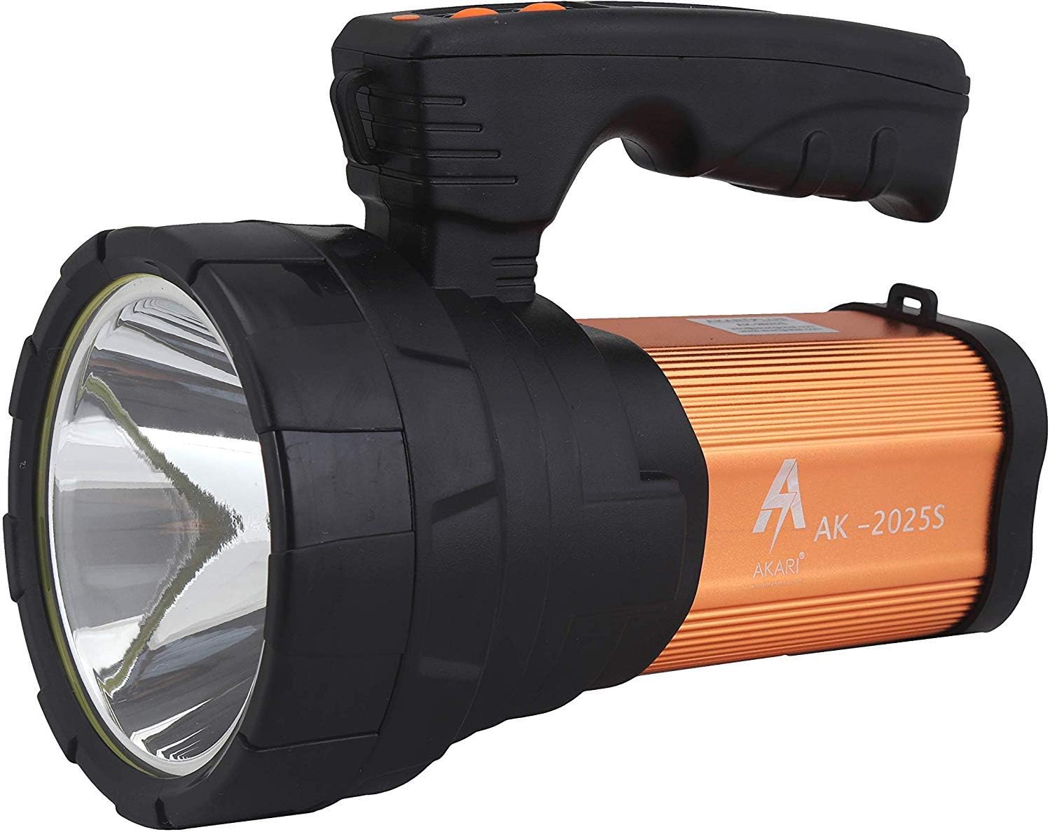 Akari AK-2025S Rechargeable Powerful Torch/Searchlight 20 W Laser Led, 500 Lumens. Colour Golden/Blue, Any one Piece Will be Send as per Availability