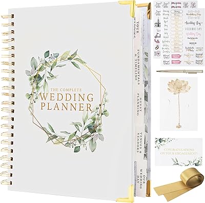 Your Perfect Day Wedding Planner Book and Organizer - Wedding Planner Book - Bridal Planning Binder with Countdown Calendar - Bride Gifts