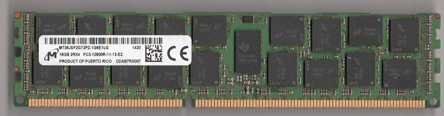 MICRON MT36JSF2G72PZ-1G6E1LG PC3-12800R DDR3 1600 16GB ECC REG 2RX4 (for Server ONLY)