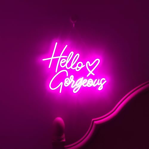 Miniatura 2 de Letrero de neón con texto en inglés "You Are Like Really Pretty para decoración de pared de dormitorio, luz LED rosa, decoración estética de