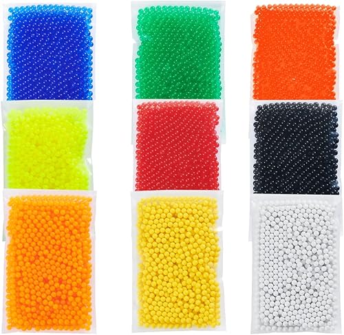 Airsoft 0.236 in plástico 0.00 oz 0.236 in BBS con 850 rondas por bolsa de polietileno, colores mezclados por caja (el color varía, una bolsa)