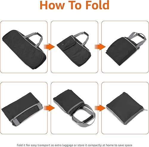 Miniatura 3 de Tienda Basics Bolsa de lona grande (100 L) para viajes, bolsa de viaje, con múltiples bolsillos con cremallera, material de nailon ligero pero