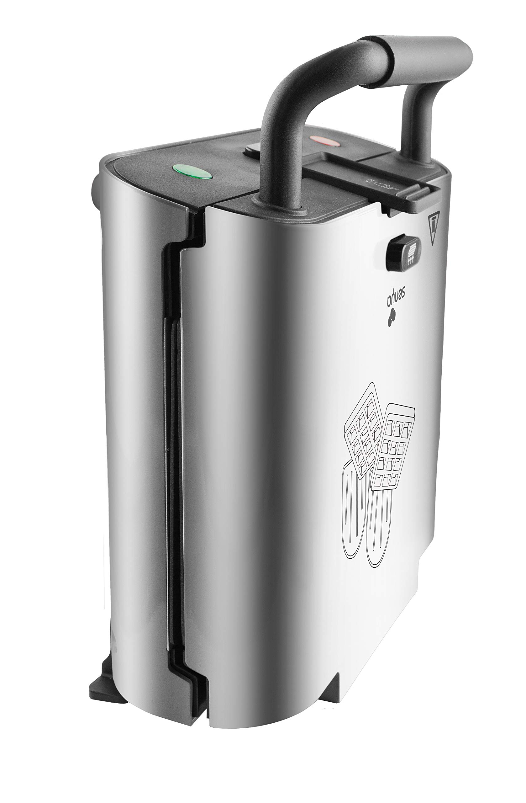 Senya Silver an Gaufrier - Sandwichera 2 en 1 Duo Waffles, juego de 2 placas intercambiables con revestimiento antiadherente, 800 W SYCK-WM003S