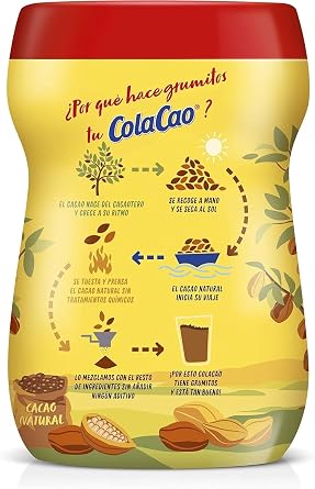 Original Cola Cao Chocolate Drink Mix (13.76 ounces/390 grams)