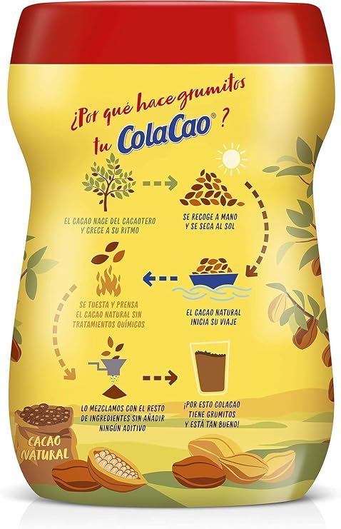 Original Cola Cao Chocolate Drink Mix (13.76 ounces/390 grams)