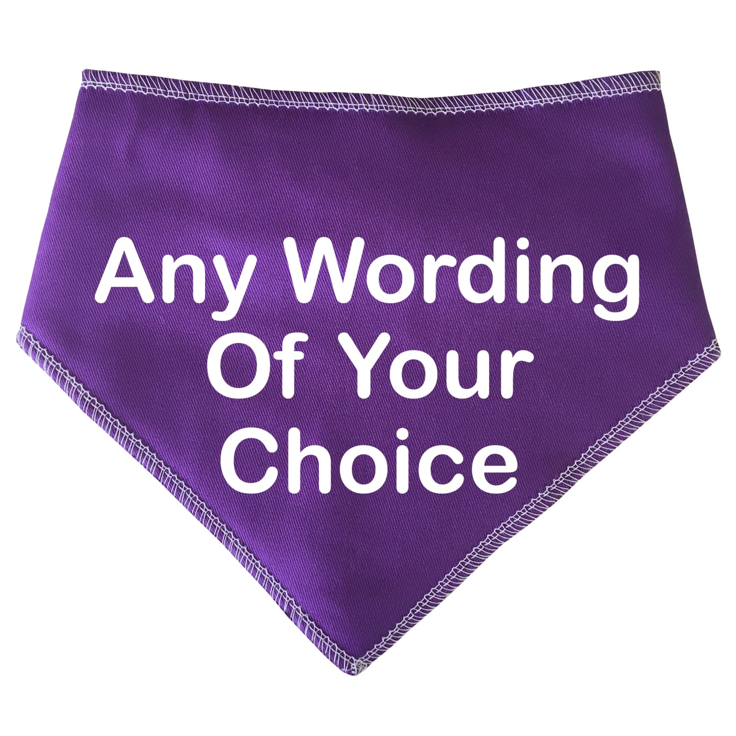 Spoilt Rotten Pets S3 Medium Any Wording Of Your Choice Custom Dog Bandana, Scarf For Dogs & Cats (S3 Medium Dogs, Labs, Staffies & Springers)