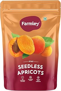 Farmley Premium Turkish Dried Apricots | 200g | Exotics Apricots Dry Fruits, Seedless Apricots, Khumani (Pack of 1) Price In India