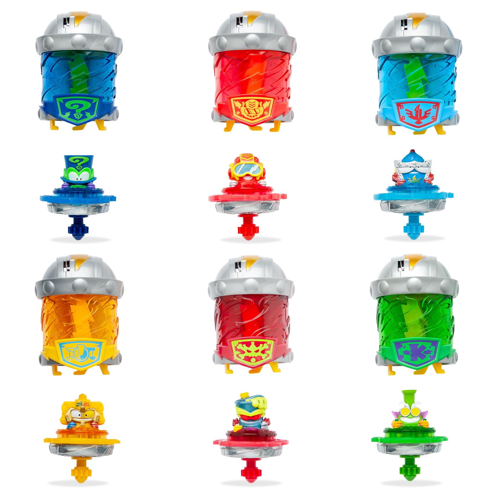 SUPERTHINGS KAZOOM Power – Kazoom Spinner – Enigma. Incluye 1 Cápsula Kazoom, 1 peonza Kazoom y 1 Tira.