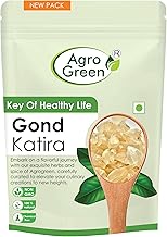 Agrogreen Gond Katira 100% Pure And Nutural - Tragacanth Gum High Cooling Properties - Edible Gond Katira - (400 GM)