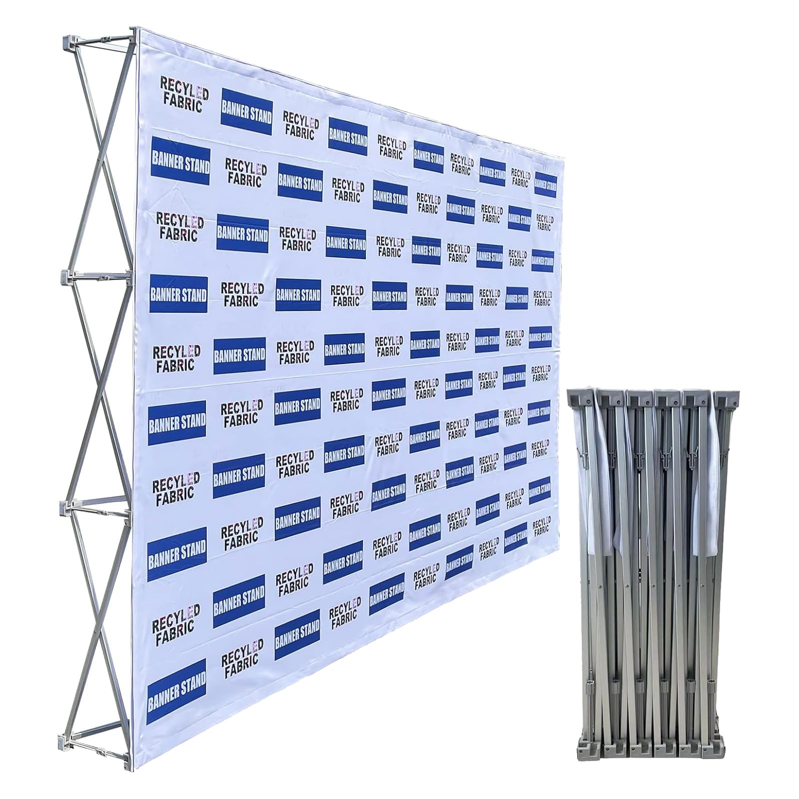10 'Tension Fabric Straight Pop Up Display Trade Show Tło Booth Frame