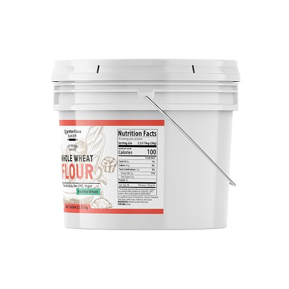Unpretentious Flours Bundle, 1 Gallon Each, Includes 9-Grain, White Rye, Whole Wheat, For Breads And Baked Goods