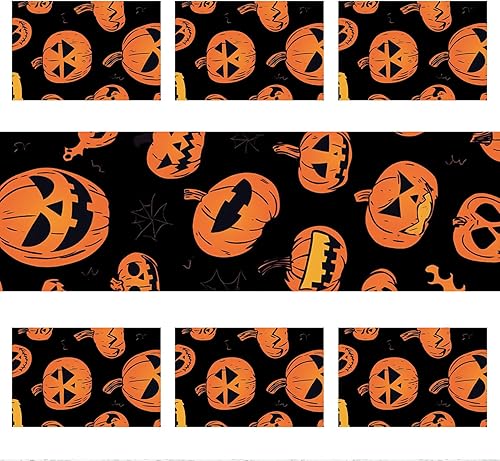 Miniatura 140 de Juego de manteles individuales y camino de mesa de muñeco de nieve y árbol de Navidad, 7 piezas (1 camino de mesa + 6 manteles individuales), diseño