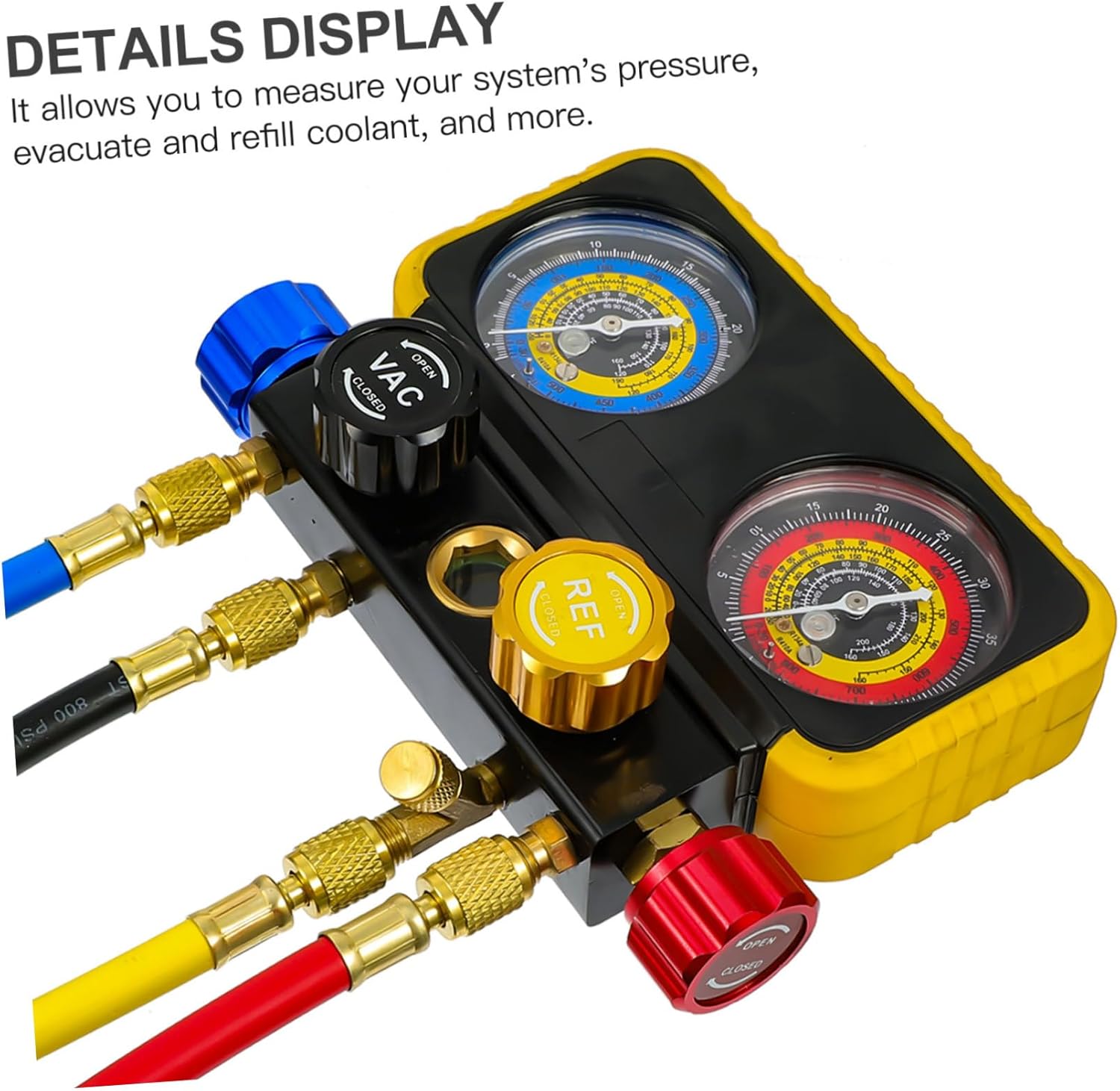 R410A/R32 Gauge Kit Universal Diagnostic Tool Set for Refrigeration Applications Random Color