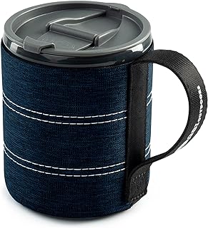 Infinity Lightweight Backpacker Mug for Camping and Backpacking - 17 oz - Heathered Blue