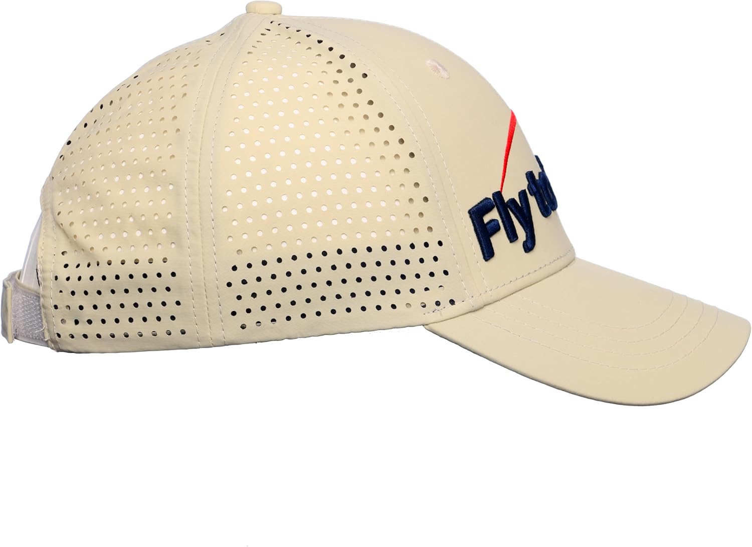 ¡That´s What Golf it´s All About! Premium Beige Golf Cap Vent, 3D Embroidered Logo, one Size fits All, Breathable Fabric, Absorbent Band.