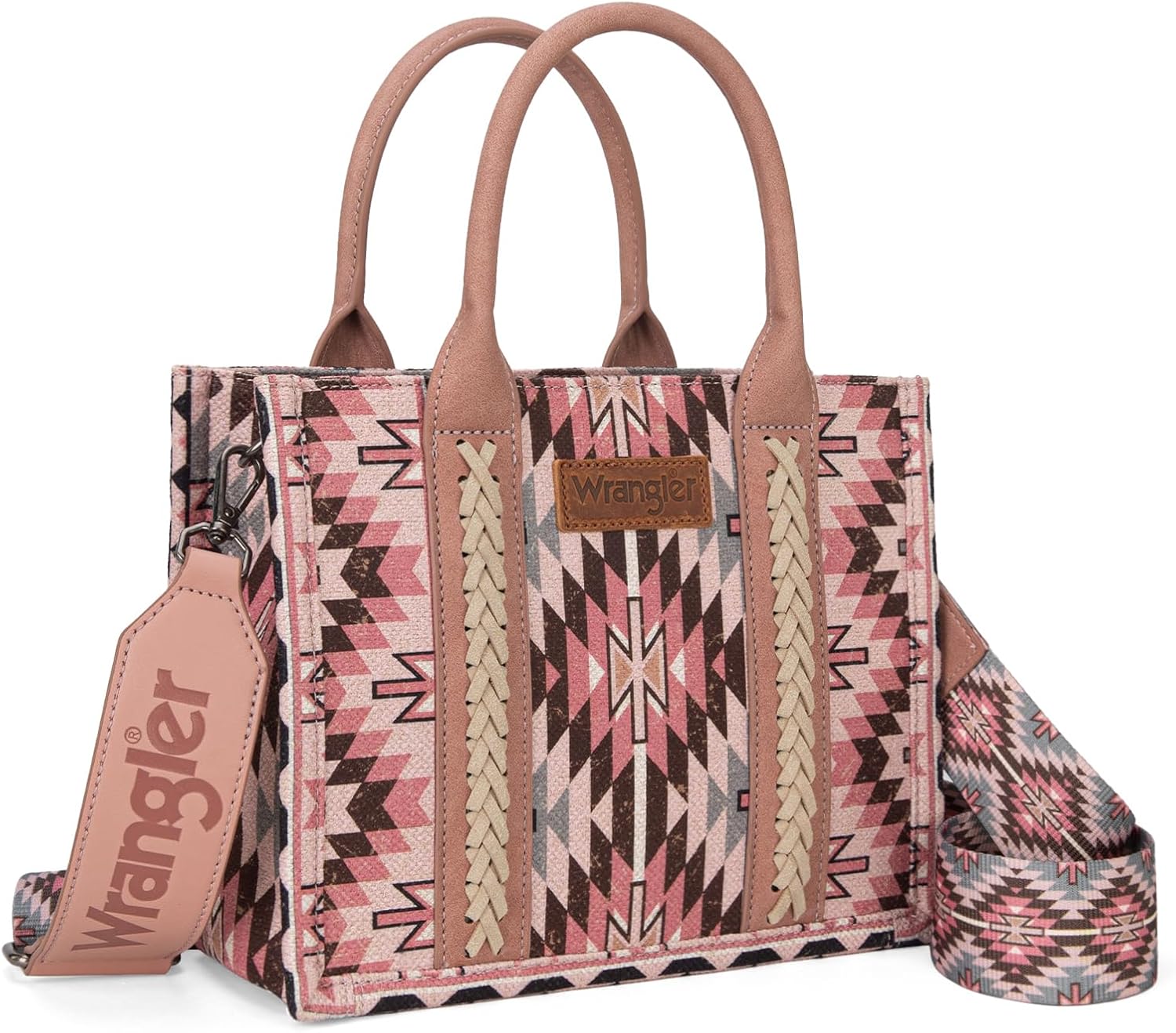 Montana West X Wrangler Tote Bag for Women Boho Aztec Shoulder Purse Top Handle Satchel Handbag - Image 5