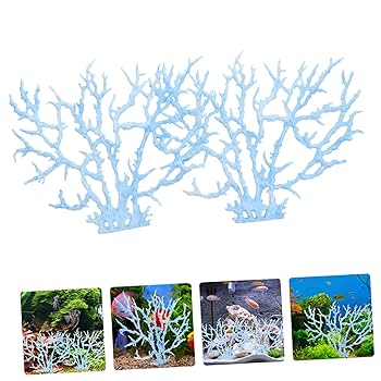 Amazon.co.jp: NESTINGHO 1個 人工 珊瑚 ブルーコーラル 水槽の