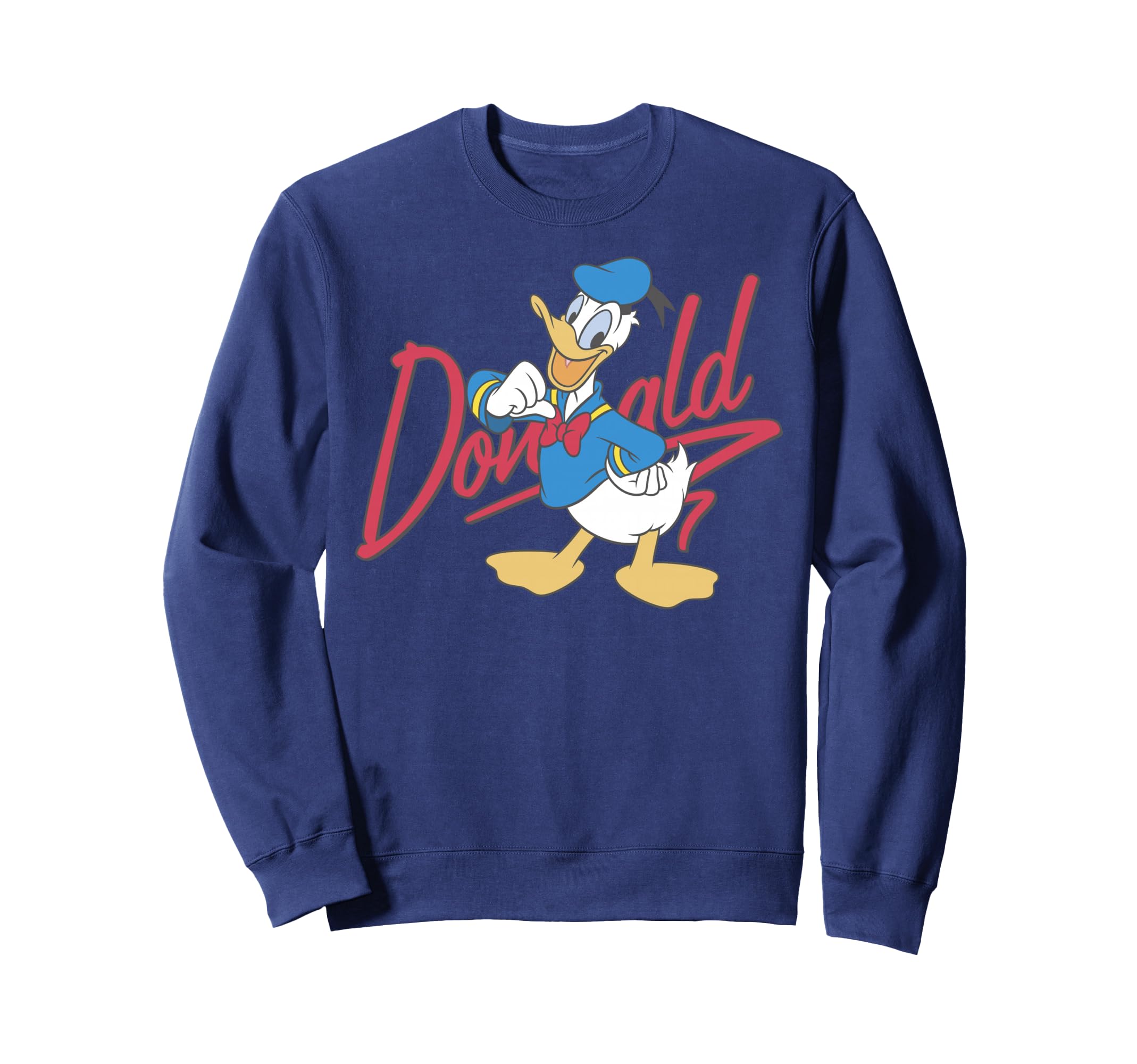 Sweatshirt Donald Duck Mickey And Friends pull col rond gris anthracite - 2