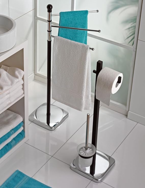 Baño Inodoro Juego WC (+ toallero Papel Soporte Escobilla ...