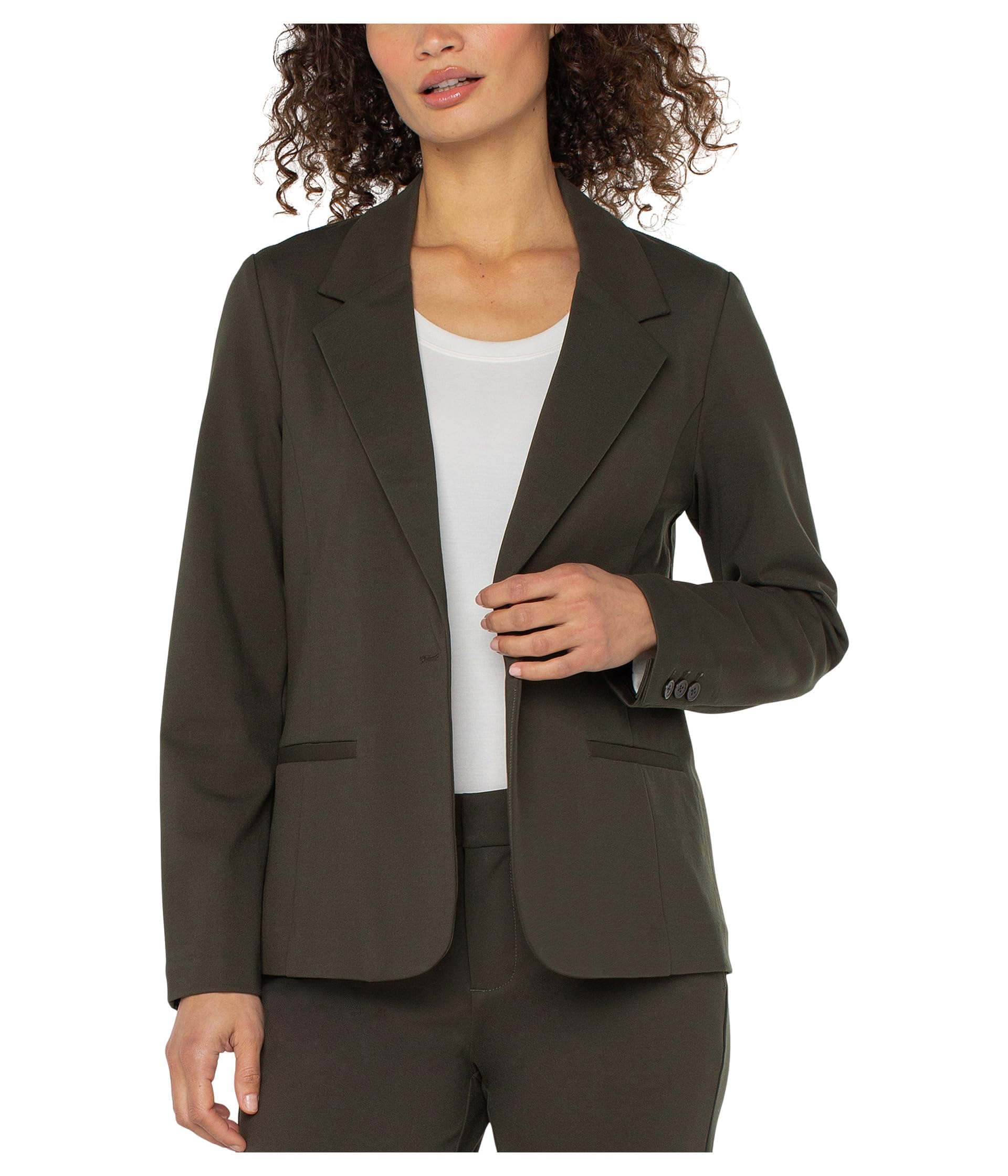 Liverpool Womens Petite Super Stretch Ponte Fitted Blazer