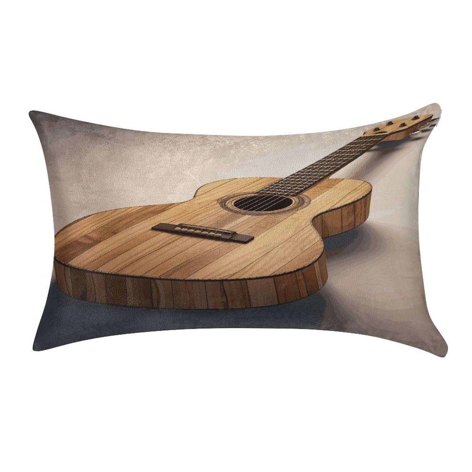 Btcowzrv Style Guitar Wooden Pillow Cover Pillow Case Pillowcase
