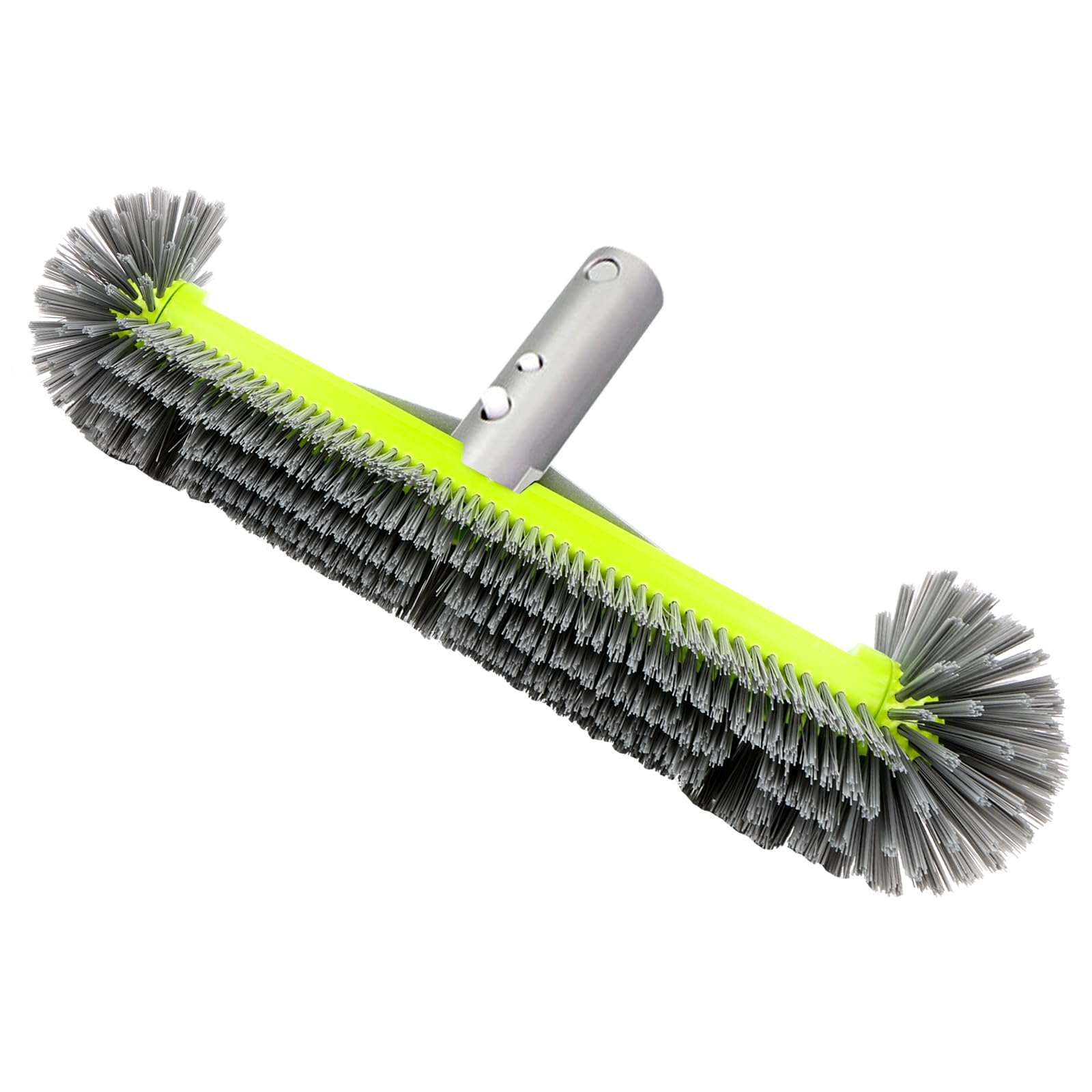 Cepillo de Piscina con Extremos Redondos, Cepillo de Piscina para Limpiar Paredes de Piscina, Cepillo Redondo para Limpieza Rápida de Paredes, Sin Pértiga Telescópica