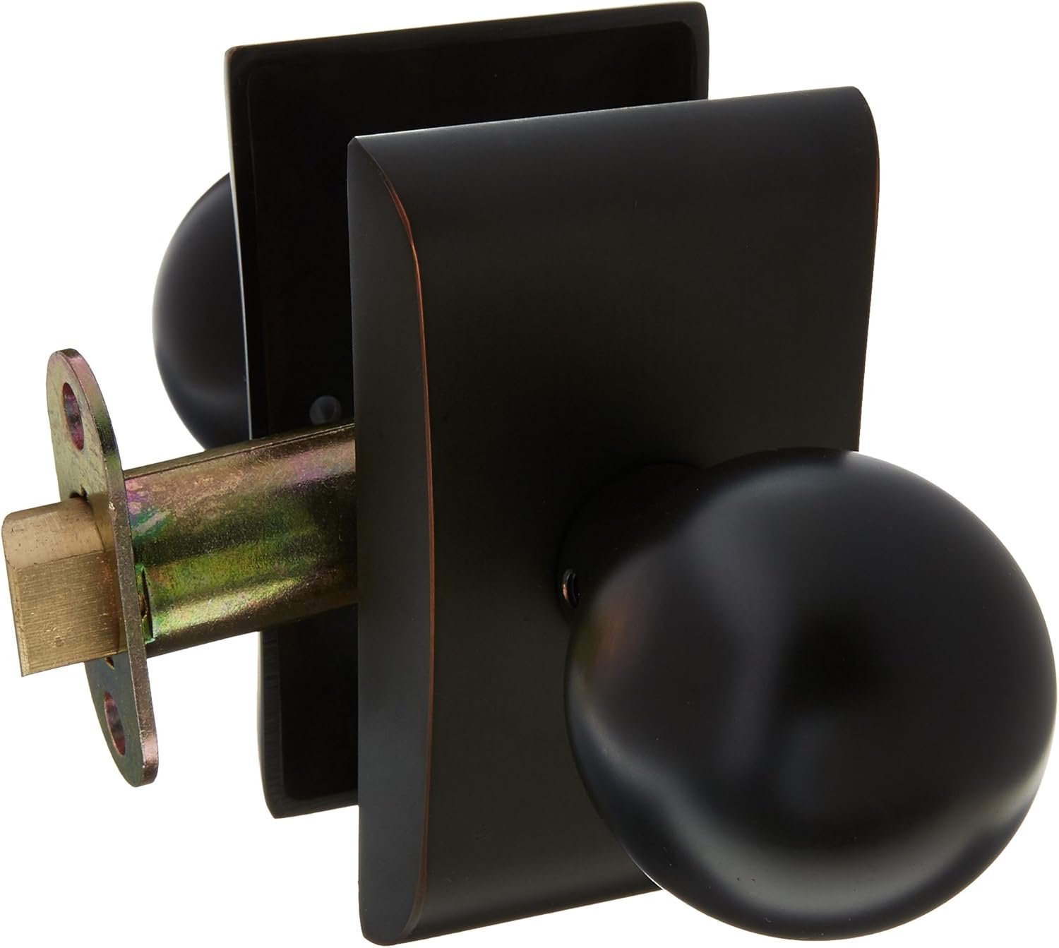 Emtek Contemporary Orb Privacy Door Knob Set with Neos Rosette - Oil Rubbed Bronze (EK-5211ORUS10B)