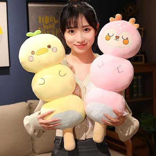 Miniatura 4 de Almohada de felpa de pato, lindo cojín de peluche de pato amarillo, almohada para abrazar, regalo para niñas y niños, 25 pulgadas