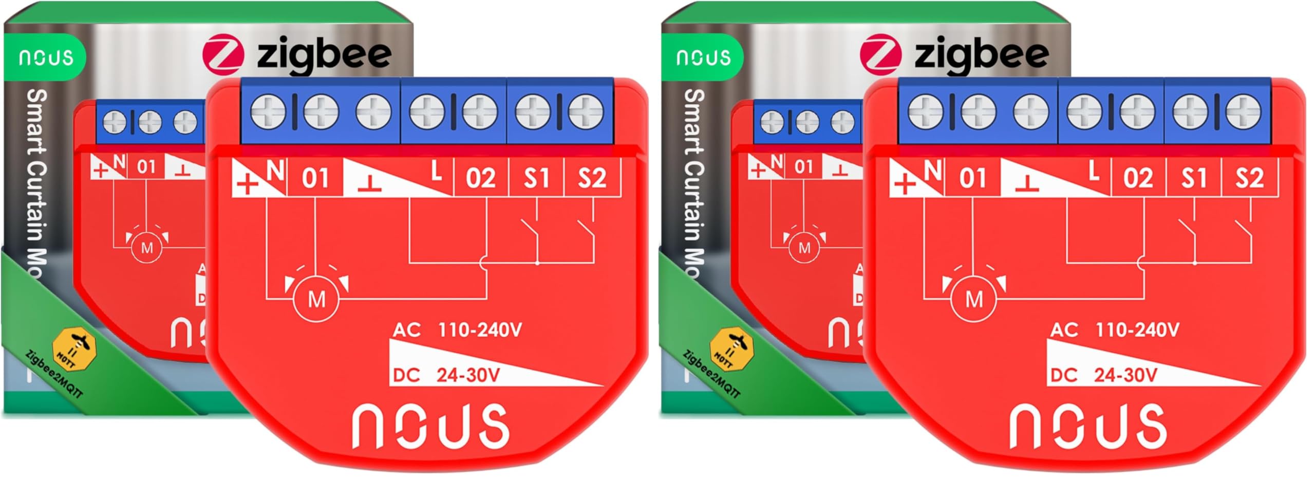 Module Interrupteur ZigBee Rideaux NOUS AC 16A Connecté Tuya x2 - 11