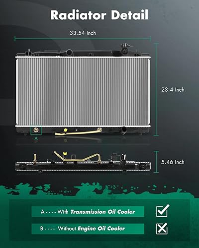 Miniatura 8 de SCITOO Radiador 1998 apto para Toyota 1996-2000 para 4Runner 2.7L 1996-2002 para Toyota para 4Runner 3.4L