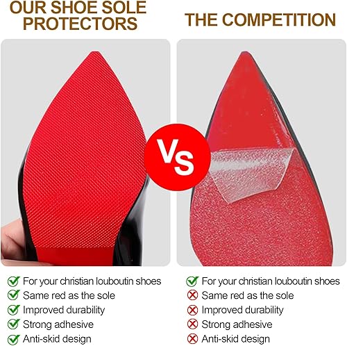 Miniatura 8 de Protector de suela para zapatos de tacón alto, protector inferior, almohadillas antideslizantes, adhesivo para la parte inferior de los zapatos,