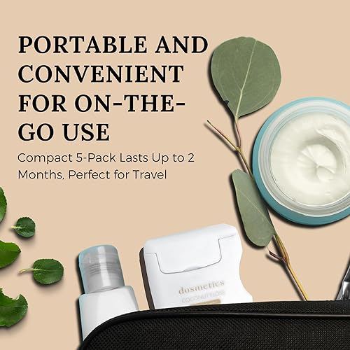 Miniatura 4 de Hilo dental grueso con infusión de aceite de coco, paquete de 5 unidades, hilo dental expandible de menta de coco, hilo dental elástico para cuidado