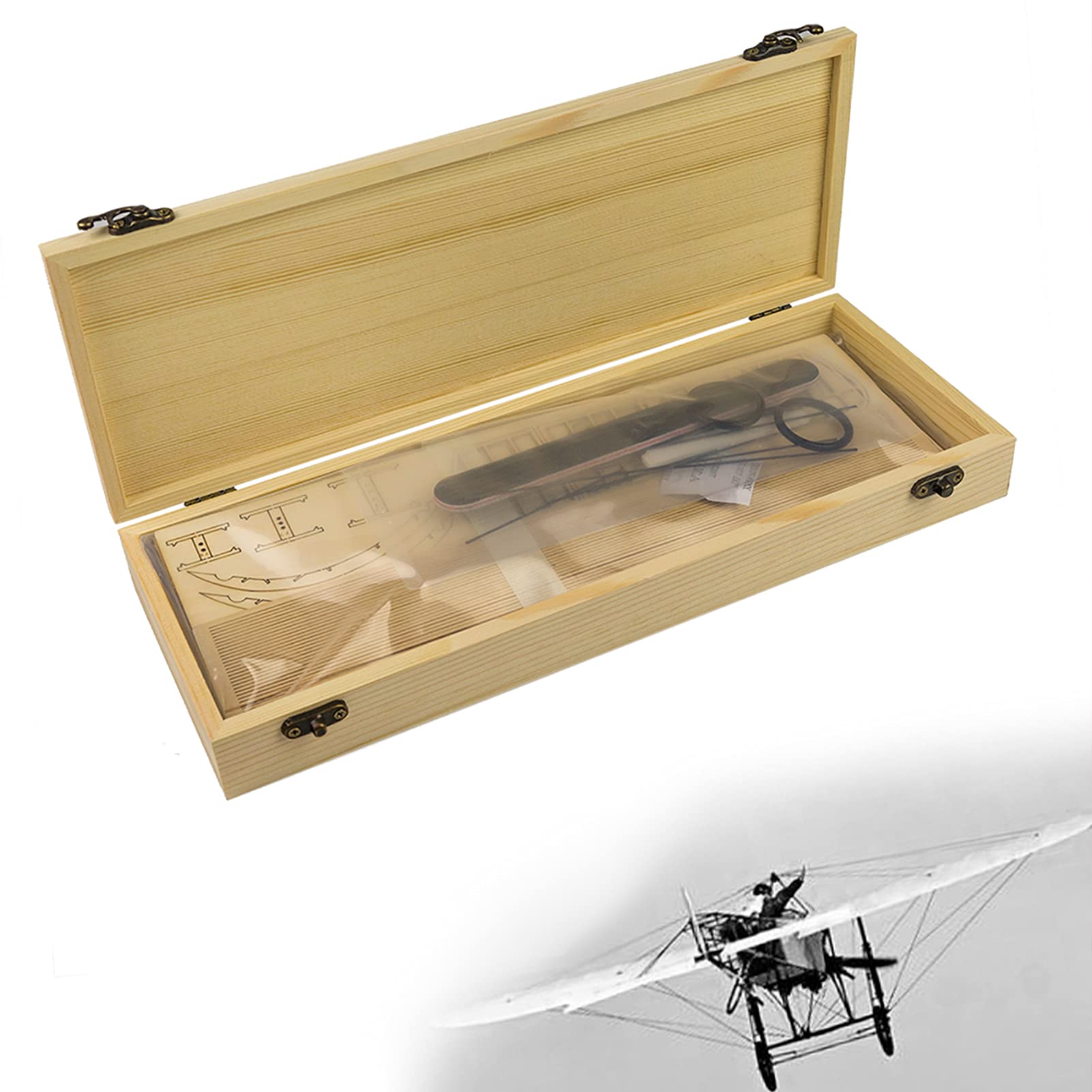 Amazon | HUIOP DWH VX14 1:23スケール 380mm 翼幅 飛行機 静的 木製