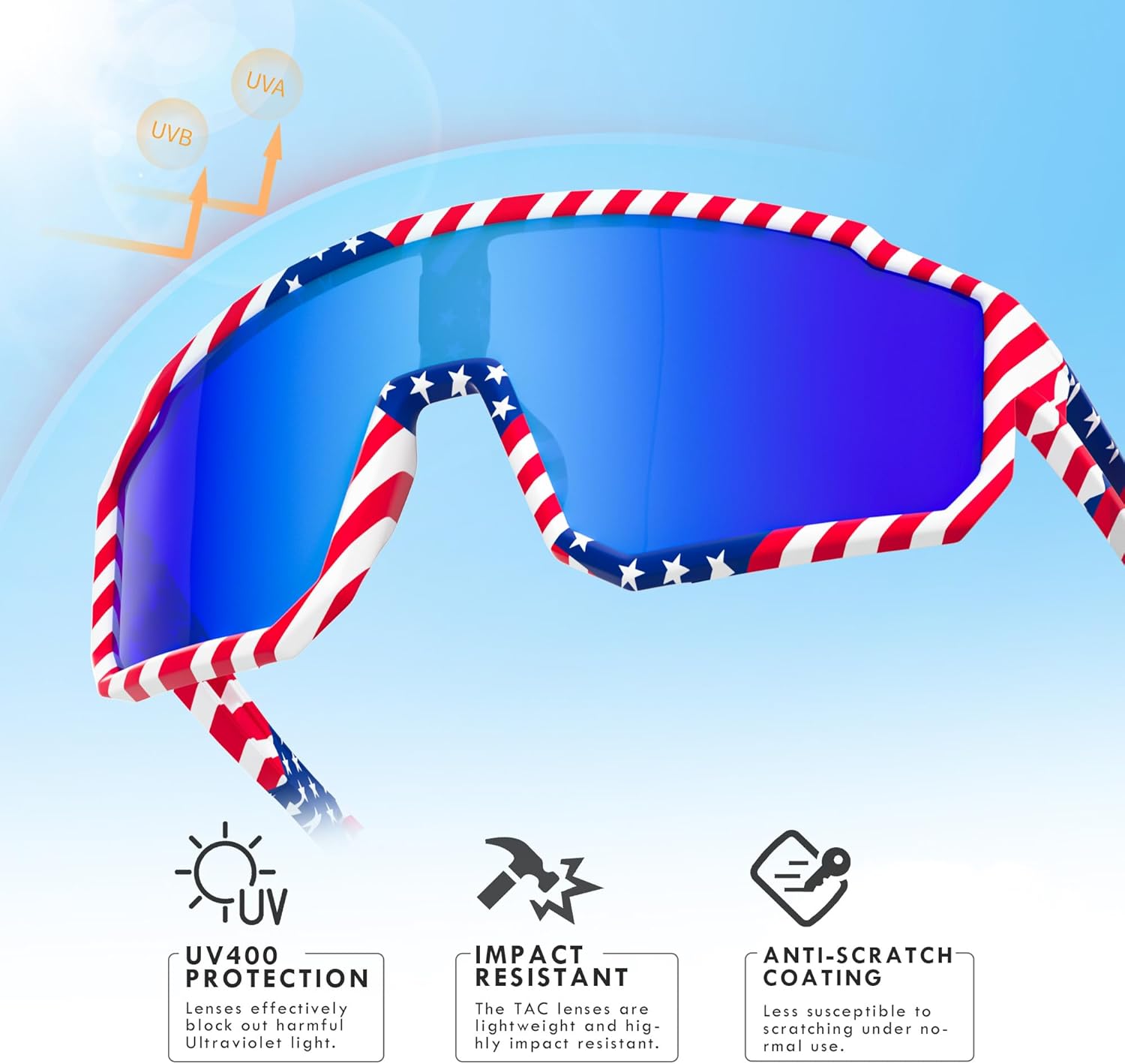 2 Pack Kids Baseball Polarized Sunglasses Sports TR90 Lightweight Frame Sun Glass for Boys Girls Age 6-14 Softball Cycling