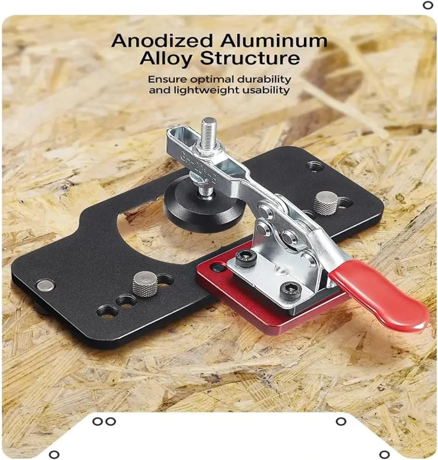 35mm Concealed Hinge Jig Kit Woodworking Hole Drilling Guide Locator,Aluminum Alloy Hole Opener Tools Puncher Template