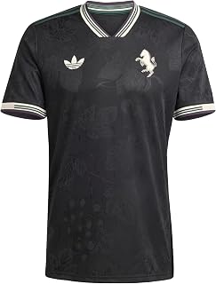 adidas Originals Men's Juventus 25/26 Third Authentic Slim FIT Jersey, Black/Ecru Tint, Medium