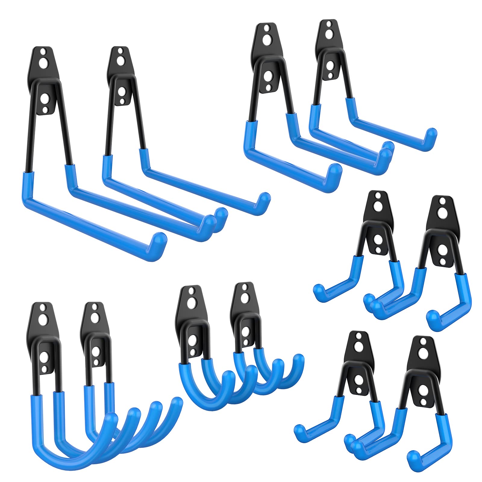 Buy 12 Pack naspaluro Garage Storage Hooks, 6 Size of Wall ed Utility