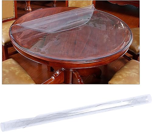 Miniatura 5 de Gdrasuya10 Protector de PVC transparente de 43.3 pulgadas, protector de mesa de comedor, resistente al agua y al aceite, protector de mesa