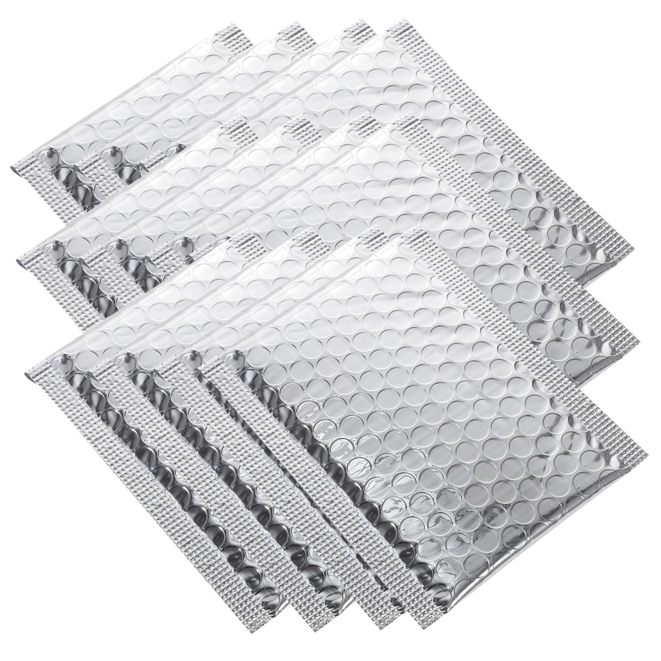 BETOOKY 100 Stück Versandtaschen mit Luftpolsterfolie Selbstklebend Gepolsterte Aluminiumfolie Bubble Envelopes für Sicheren Versand von Empfindlichen Artikeln